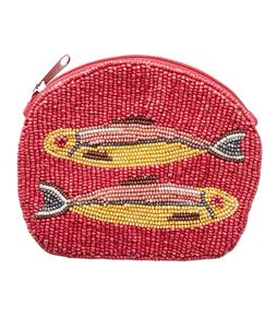 Pochette pour monnaie élégante fantaisie multicolore perlée broderie à la main petit portefeuille de haute qualité beau nouveau design de luxe - Product Image 5