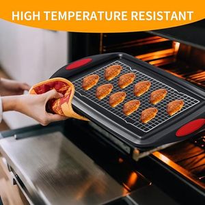 Cooling <b>Racks</b> for Cooking & <b>Baking</b> Heavy Duty 10\" X 16\" Wire Cookie <b>Rack</b> 2-Pack Bakeware Set for Roasting & Grilling - Product Image 4