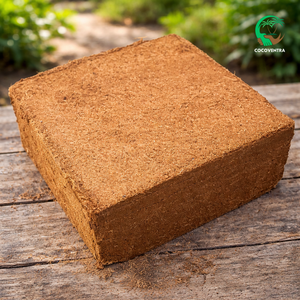 Bloque de Fibra de Coco 100% Ecológico, Sin Turba, 5 kg, Alta Retención de Agua, Bajo EC (<0.5 MS/cm), Expansión de Volumen del 75-80%, Hecho en Tamil Nadu - Product Image 2