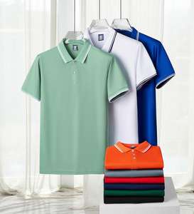 Polo en coton 100% pour homme, décontracté, manches courtes, été, logo personnalisé OEM - Product Image 3