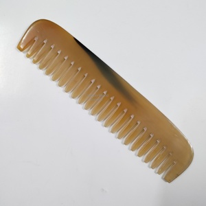 หวีผมฮอร์นธรรมชาติหวีนวดแบบหลายจุดสำหรับผมสไตล์ซาลูน - Product Image 1