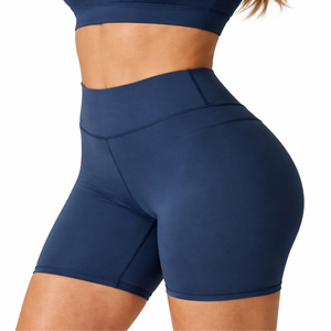 Women's Breathable Fitness Sports Bra and Stretch <b>Shorts</b> Two Piece Workout Clothing Lightweight Quick Dry Activewear for <b>Gym</b> - Product Image 5