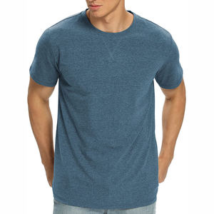 Camisetas de Algodón de Manga Corta Antiarrugas para Hombre, Venta al por Mayor, Camisetas Personalizadas Estampadas o Lisas de Corte Clásico para Hombre - Product Image 3