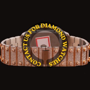 Montre Hip Hop de qualité supérieure pour hommes avec un design audacieux et un style luxueux en zircon cubique, prix de gros - Product Image 2