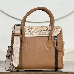 Bolsos de mano mini de cuero repujado de vaca, superventas 2026, para mujer, con diseño floral, bandolera de piel con pelo, bolsos de mano cruzados. - Product Image 6
