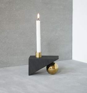 Support à bougie en métal Eterna Light, doré, pour bougies Aura, support à bougie brillant et opulent, support artisanal vintage pour bougies Ember - Product Image 5