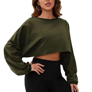 Sudadera corta para mujer, estilo urbano, informal, moderna, para uso diario. - Product Image 1