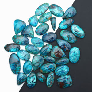 Cabujones de Shattuckita Natural, Piedras Preciosas Azules, Cabujones para Envolver con Alambre, Piedras Curativas Hechas a Mano, Cristales Pulidos - Product Image 5