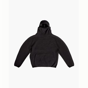 Sudadera con Capucha de Sherpa Ultra Suave para Hombre, Diseño 2026, Estilo Ninja Personalizado con Estampado en Relieve, Balaclava de Algodón - Product Image 1