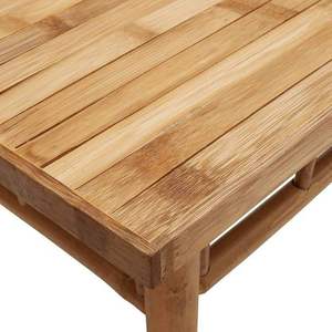 Modern Bamboo Side <b>Table</b> Square Coffee <b>Table</b> Portable Outdoor Lawn <b>Camping</b> Patio <b>Small</b> Tea <b>Table</b> Eco Natural Wooden <b>Table</b> - Product Image 4