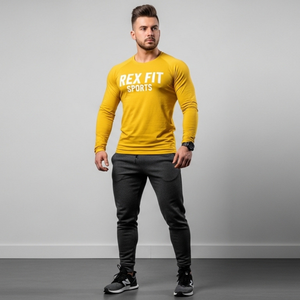 Chemises Henley à manches longues pour hommes, 3 boutons, décontractées, printemps, couleur unie, douces, basiques, T-shirts à manches longues pour hommes - Product Image 1