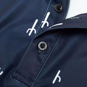 Polo para Hombre con Estampado Minimalista de Cactus, Manga Corta, Verano, Casual, Ligero y Transpirable - Product Image 3