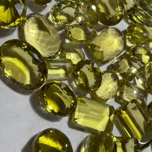 พลอยควอตซ์สีเขียวทองเหลืองเจียระไน ราคาขายส่งที่ BU GEMS - Product Image 1