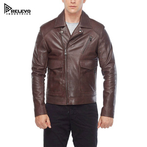 Chaqueta de Invierno para Hombre, de Cuero de Primera Calidad, Ecológica, Acolchada, con Cuello Alto y Logotipo Frontal, Fabricante, Personalizable, OEM, Mercado Estadounidense - Product Image 1