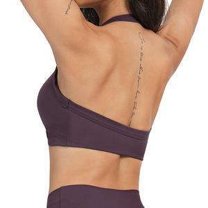 Soutiens-gorge de sport respirants, à séchage rapide, anti-transpiration, écologiques, pour femmes athlètes, gym, course à pied, soutien moyen, coussinets amovibles, coupe courte - Product Image 6