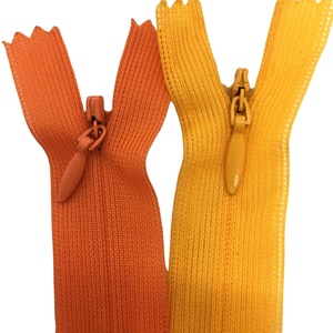 Precio Bajo de Fábrica, Color Personalizado al por Mayor 3 #   Cremallera textil de nailon de extremo cerrado, cremallera invisible para ropa, cremallera oculta - Product Image 4