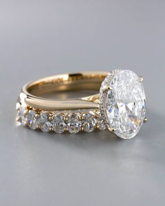 IGI/GIA Lab Grown Cut Diamond Vintage 14K Anillo de boda/compromiso amarillo Unisex Oro blanco fino para fiesta de aniversario-Worthy - Product Image 2