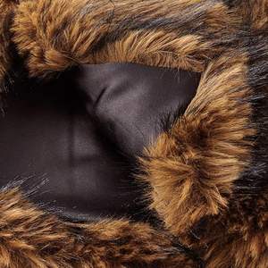 Manteau en fausse fourrure de renard blanc uni, surdimensionné, long et large, avec grand col en peluche, pour femmes - Product Image 3