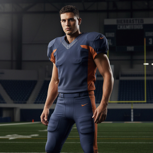 Conjunto de Uniforme de Fútbol Americano al por Mayor, Jersey de Fútbol Personalizado de Malla Premium, Pantalones de Compresión, Kit Deportivo Resistente - Product Image 5