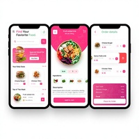 Aplicación Móvil Moderna para Entrega de Comida, Seguimiento de Pedidos en Tiempo Real, Pagos Seguros en Línea, Estado de Stock, Versión Internet, Compatibilidad con MAC