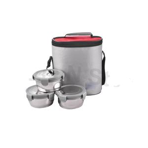 Fiambrera de lujo de acero inoxidable ecológica, juego de vajilla con tapa y cuchara, duradero y práctico - Product Image 1