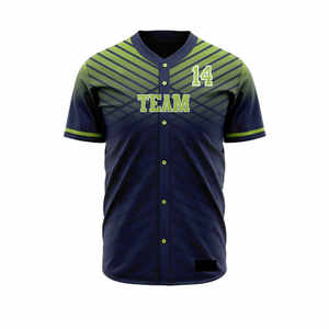 Ensemble uniforme de baseball personnalisé avec impression par sublimation de logo, matériaux de qualité supérieure, vêtements de sport, uniforme d'entraînement de softball pour unisexe - Product Image 5