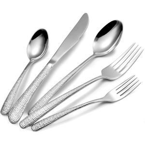 Modern New design Modern Flatware Set High <b>Mirror</b> Polish Dishwasher Safe Wedding Occasion Metal Cutlery - Product Image 3