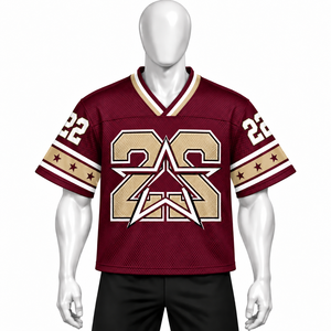 Maillot de sport respirant à manches courtes pour homme, col en V, en maille, imprimé par sublimation, qualité supérieure 2026 - Product Image 1