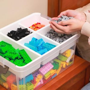 Contenitore di Stoccaggio in Plastica Trasparente da 17 QT con Vassoio Rimovibile, Organizzatore per Artigianato, Strumenti, Perline e Scatole Multimediali - Product Image 3