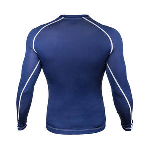 Vente flash : T-shirt de compression à manches longues personnalisé, à séchage rapide, pour la gym, le BJJ, le MMA et l'entraînement physique - Product Image 3