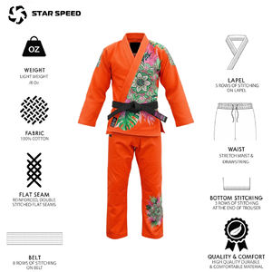 ชุดยูโด ชุดยิวยิตสู ชุดบีเจเจ สำหรับฝึกซ้อมและแข่งขัน รับผลิตตามสั่งพร้อมปักโลโก้ - Product Image 5