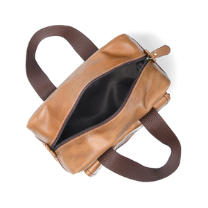 Customizable Leather Cosmetic Bag for Bathroom Men Shaving Kit Bag Travel Toiletry Bag - Product Image 4