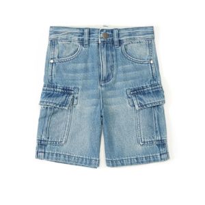 Short en jean cargo pour garçons, de haute qualité, personnalisable, en coton, décontracté, pour l'été - Product Image 3