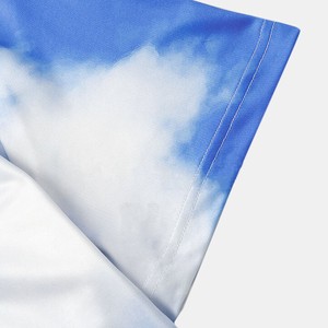 เสื้อยืดลำลองสีพื้นผ้าฝ้ายทอ 100% ระบายอากาศได้ดี พิมพ์ลายสกรีน  ขนาดใหญ่พิเศษ ตัดเย็บตามสั่งสำหรับผู้ชาย - Product Image 6