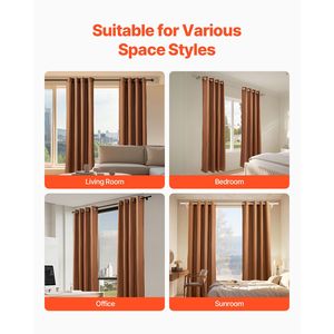 Cortinas de Lino Natural de 52 x 84 Pulgadas, Juego de 2 Paneles con Ojales, Filtrado de Luz, Cortinas Gruesas con Textura de Lino, Cortina de Privacidad de Arpillera - Product Image 2