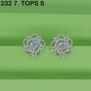 Pendientes Clásicos de Plata de Ley MIJ para Mujer, Pendientes Finos de Plata de Ley AD, Pendientes Geométricos de Plata de Ley - Product Image 4