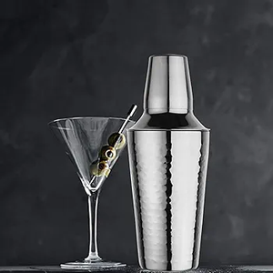 Shaker à cocktails en métal argenté, mélangeur de Martini, outils de bar modernes réutilisables pour usage domestique, vente chaude, directement d'Inde - Product Image 1
