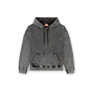 Sweat-shirt à capuche personnalisé pour homme, coupe oversize, épaules tombantes, en molleton épais, délavé à l'acide, style vintage, vierge - Product Image 1