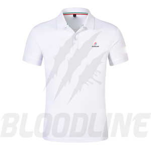 Camisa de Manga Corta para Hombre Bloodline, Color Sólido, Tejido de Punto, Transpirable, Corte Regular Formal, Azul Marino, Algodón 220g - Product Image 1