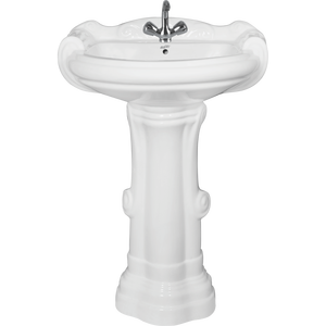 Lavabo sur pied en céramique Sanso 4008 - Vente en gros directe d'usine Ashirwad Sanitary Ware en Inde - Product Image 1