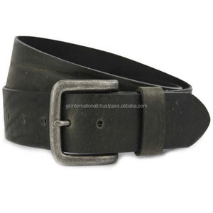 เข็มขัดหนังแนววินเทจมีรอยยับสำหรับผู้ชาย,เข็มขัดลำลองทำจากหนังแนววินเทจมี3สีให้เลือกหลายขนาดสามารถเลือกได้ตามต้องการ - Product Image 2