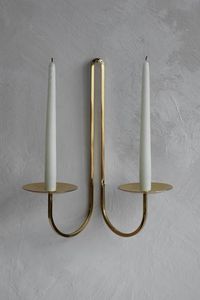 Brass Wall-Mounted <b>Candle</b> Holder Rectangular Shape Heat Resistant Home Decoration - Product Image 4