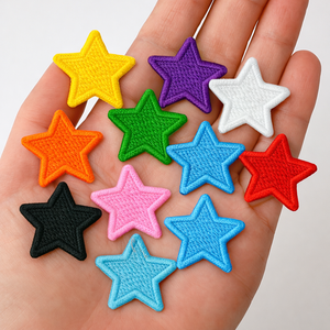 Star Iron-<b>On</b> <b>Patches</b> Embroidered <b>Sew</b> <b>On</b> Appliques for Clothing, Backpacks & Shoes 10 Color Assorted Pack Customizable - Product Image 3