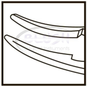 Pinzas de Sutura McPherson con Punta Curva de 0.3mm, Instrumento Quirúrgico Oftálmico de Titanio de Blush Surgical - Product Image 6