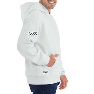 Sweat à capuche épais 10 oz (330 g) en mélange coton/polyester, molleton 3 fils, filé à l'anneau, brodé - Product Image 2