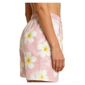 Shorts imprimés pour femmes à prix de gros RTS, taille mi-haute avec cordon de serrage, coupe décontractée ample, tricotés et respirants, pour la natation AI-BS-102 - Product Image 2