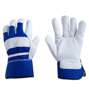 Got Skin Leather Construction Safety Working <b>Gloves</b> <b>PVC</b> Industrial Breathable Palm Safety Hand <b>Gloves</b> - Product Image 2