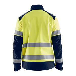 Chaqueta de Seguridad para la Construcción de Invierno 2025, Ropa de Trabajo Multifuncional, Impermeable, con Cierre, ANSI Clase 2, Alta Visibilidad - Product Image 3