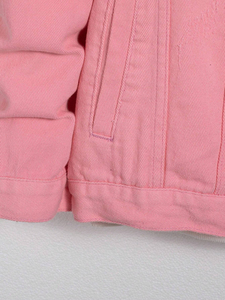 Chaquetas Vaqueras Extra Grandes Color Rosa para Hombre con Personalización Completa, Chaqueta Vaquera Deportiva Personalizada para Hombre para Uso en Exteriores - Product Image 3