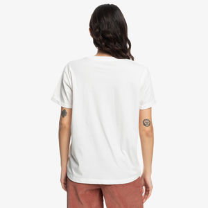 T-shirt uni blanc 100 % coton pour femme, col rond, manches courtes, couleur unie, streetwear, vente en gros, OEM, logo personnalisé, tee-shirt décontracté basique - Product Image 3